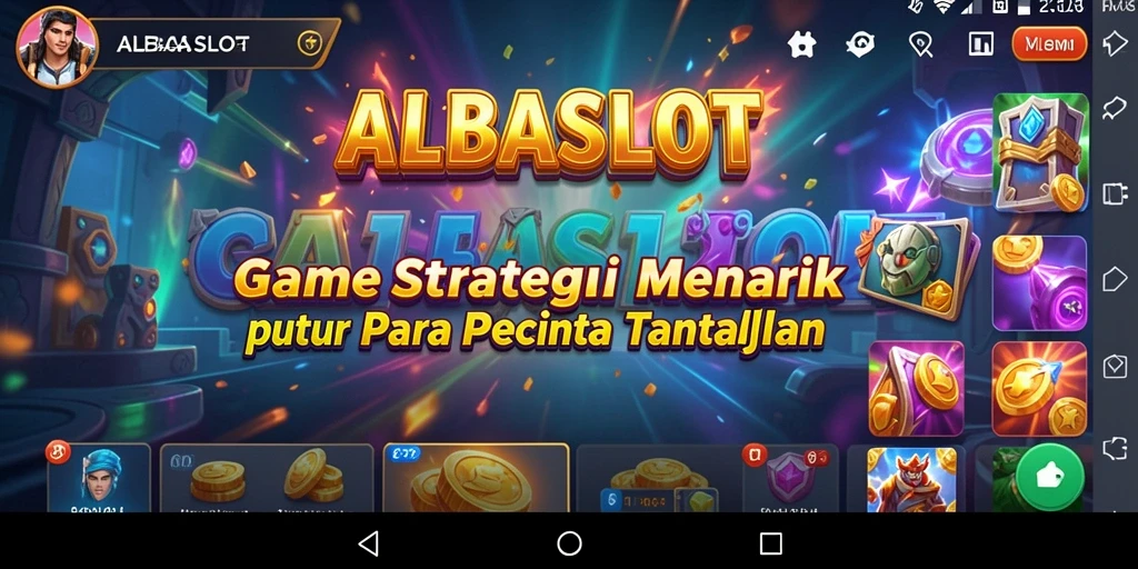 Tampilan gameplay menarik dari ALBASLOT yang penuh strategi.