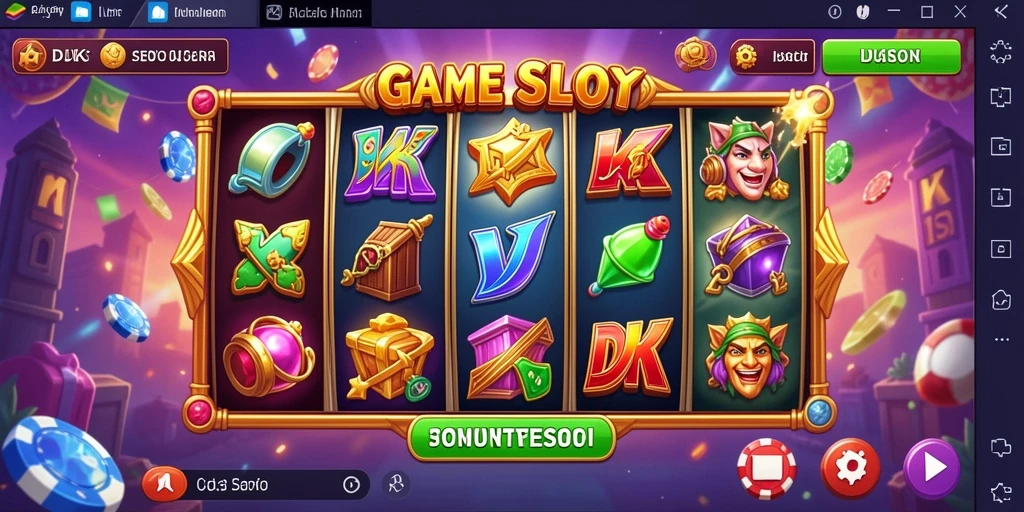 Screenshot gameplay DKK yang menampilkan gulungan Slot yang menarik.