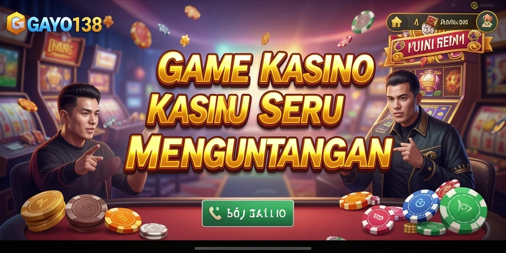 Screenshot GAYO138 menampilkan gameplay seru di meja Kasino.
