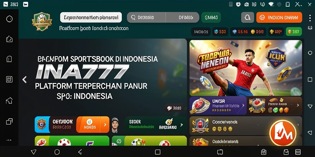 Screenshot INA777 menampilkan suasana taruhan olahraga yang seru dan interaktif.