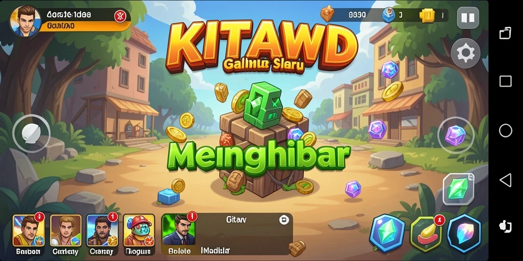 Tampilan gameplay KITAWD dalam momen santai dan menarik.