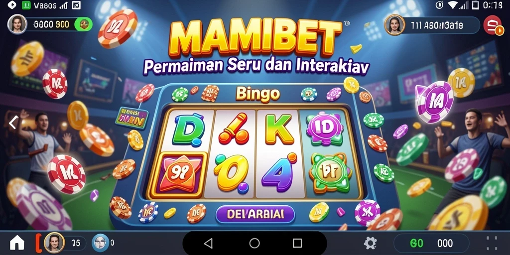 Tampilan gameplay seru MAMIBET saat bermain Bingo.