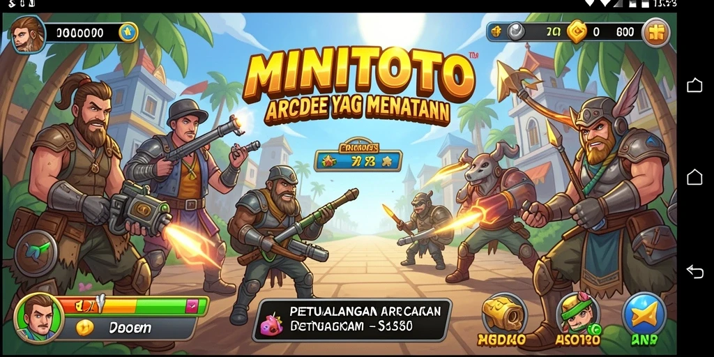 Menampilkan gameplay seru dengan karakter lucu dalam MINITOTO.