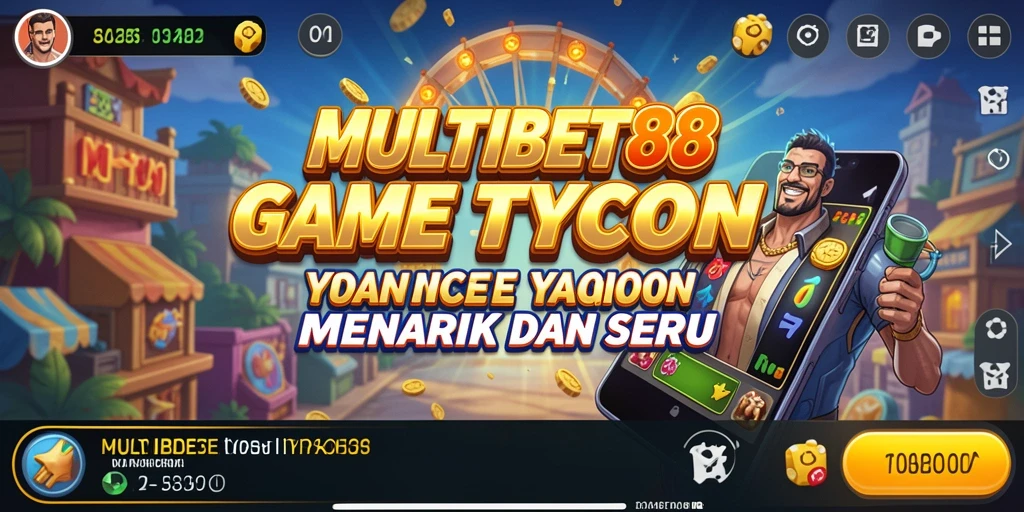 Tampilan gameplay <strong>MULTIBET88</strong> yang memperlihatkan manajemen bisnis secara interaktif.