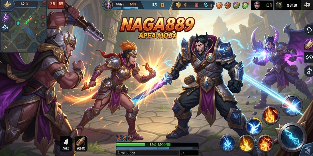 Screenshot menampilkan aksi seru pertarungan di NAGA889.