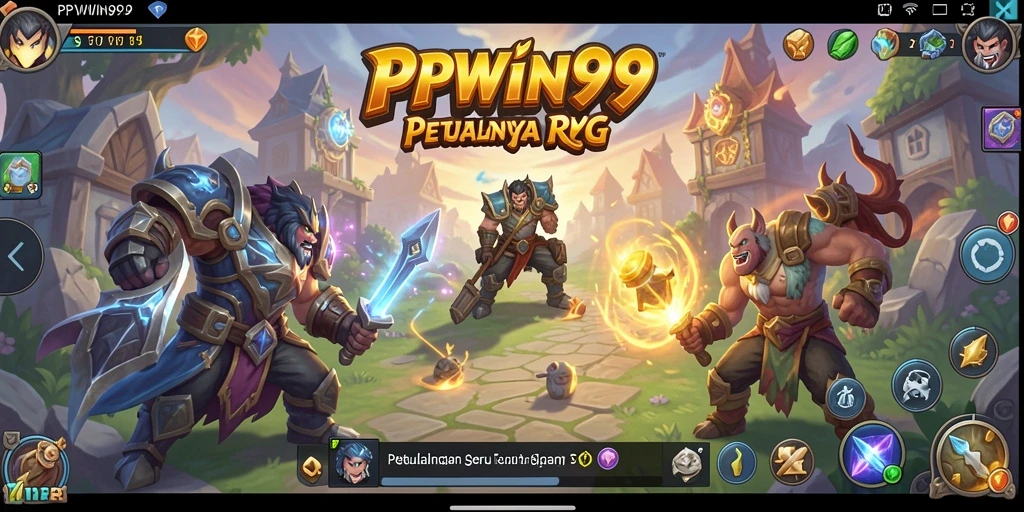 Screenshot gameplay PPWIN99 menampilkan aksi pertarungan yang dinamis.
