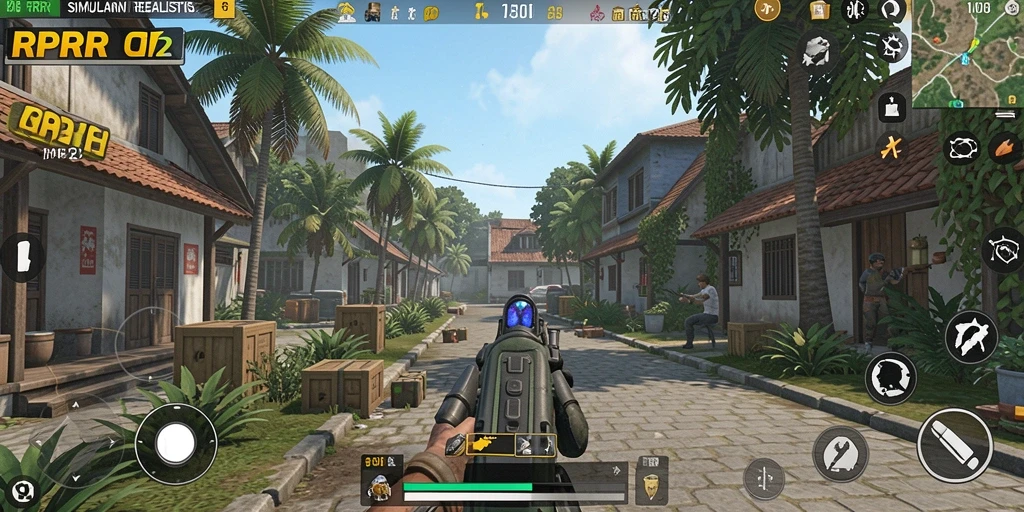 Tampilan gameplay <strong>RPRR</strong> yang realistis dan menarik.