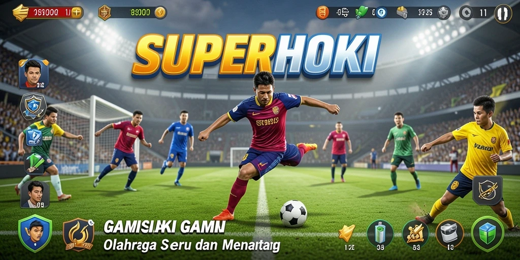 Tampilan gameplay SUPERHOKI yang dinamis dan menarik.