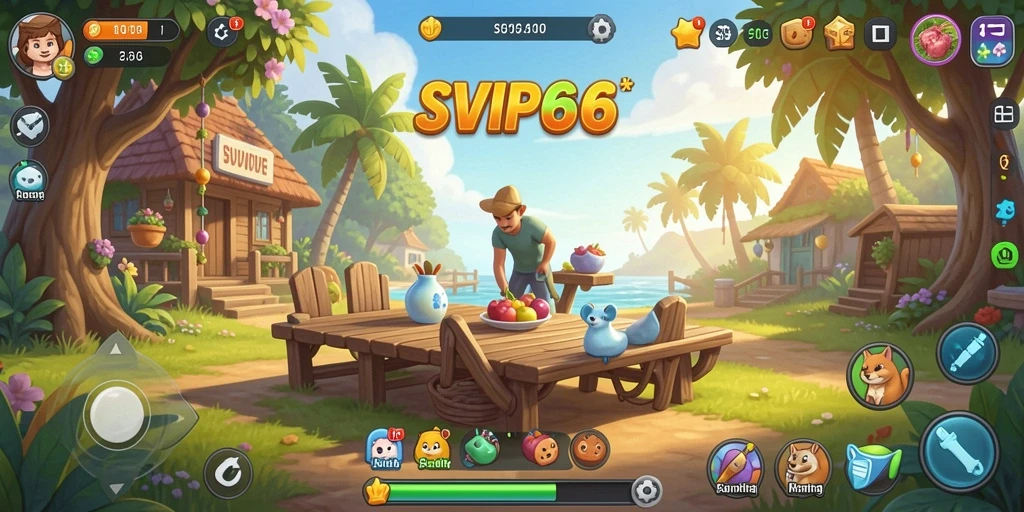 Screenshot gameplay SVIP6 yang menampilkan keseruan permainan santai.