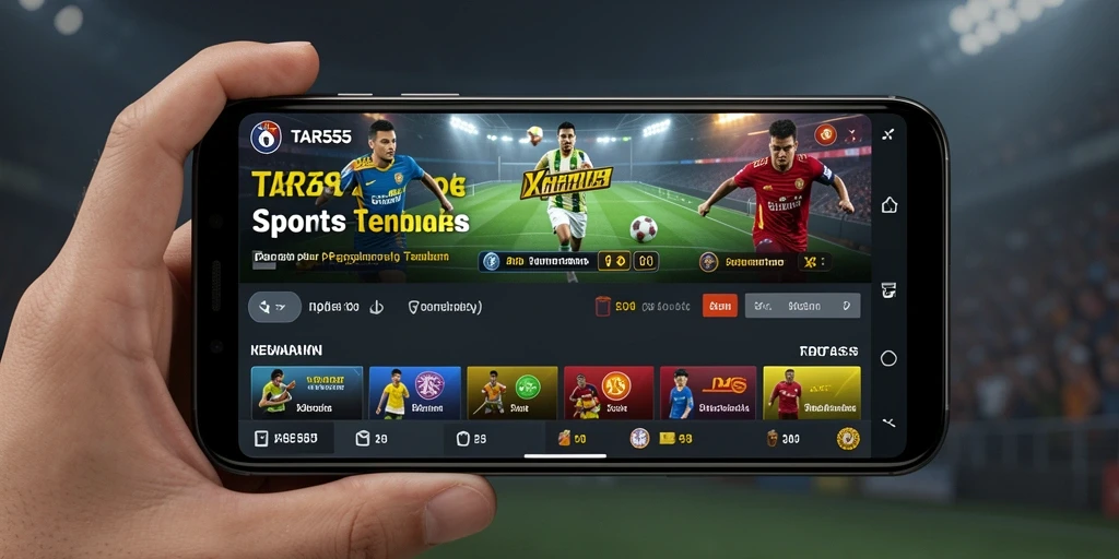 Tampilan gameplay TAR555 dengan berbagai jenis taruhan olahraga.
